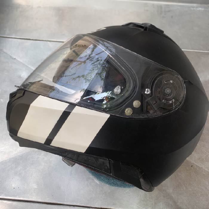 HELM NOLAN N87 martz matte black doff double visor size XL ORIGINAL kondisi bekas second 2nd