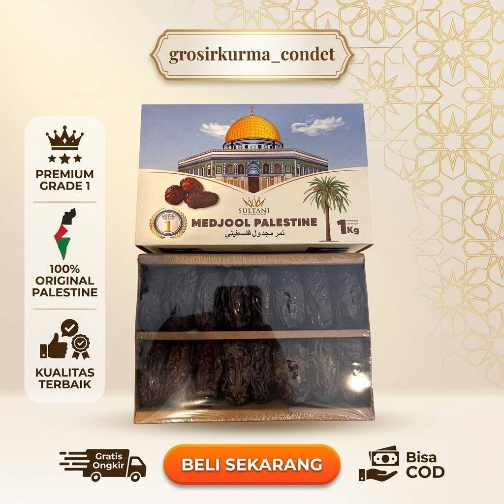 Fakheera - Kurma Medjol Jumbo Palestine Dates Medjoul Super asli Original / Kurma Medjool Sultani Pa