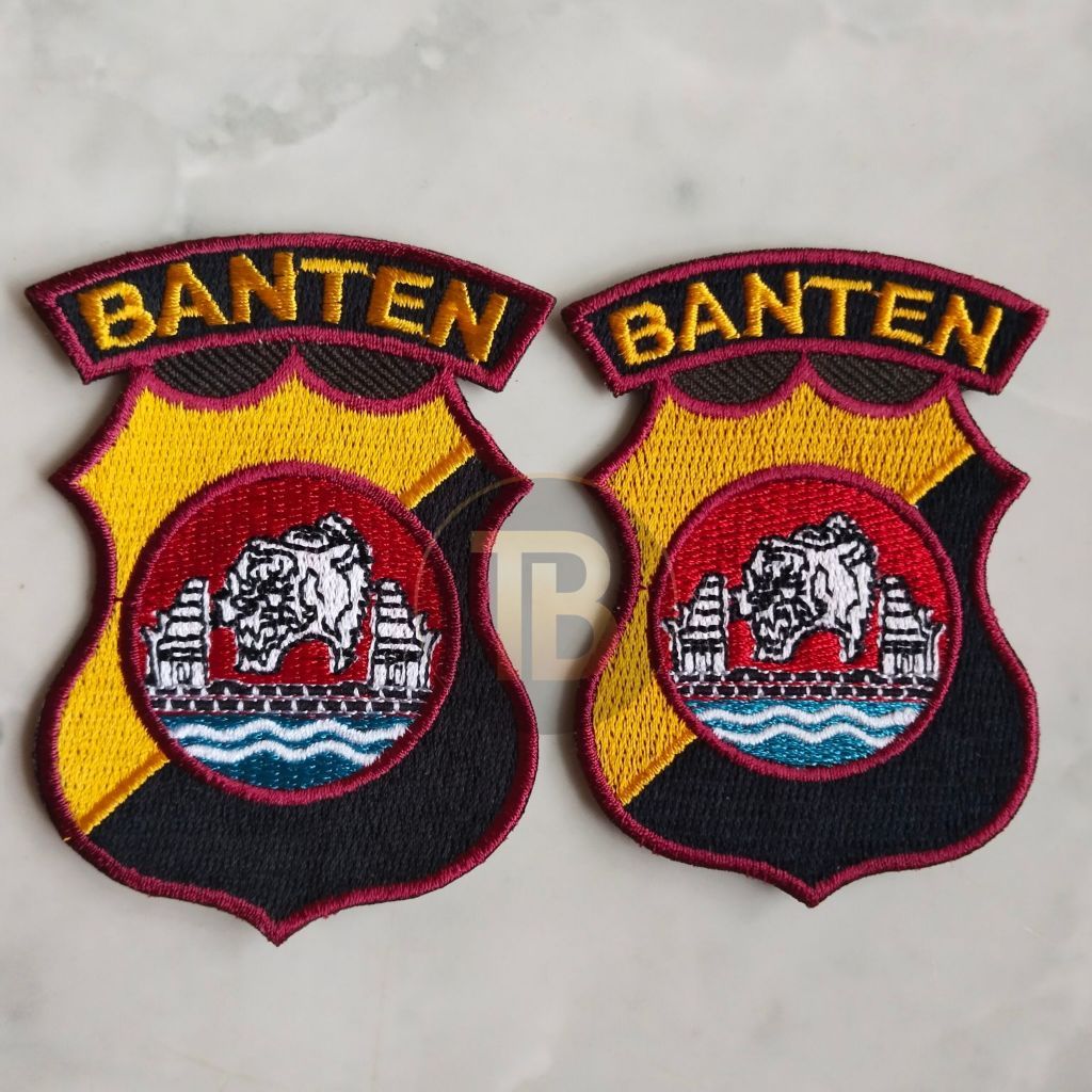 Logo Bordir / Patch / Emblem Polda Banten.
