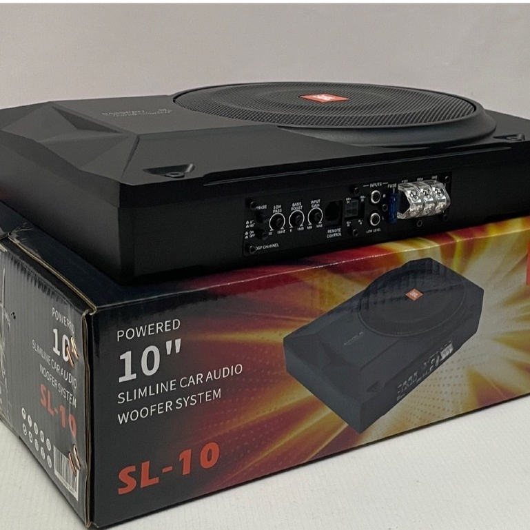 Slimline car audio woofer system basspro SL 10” SL10
