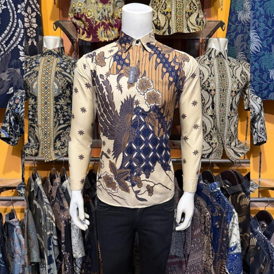 Queen Jaya Kemeja Batik exlusive batik slimfit pria