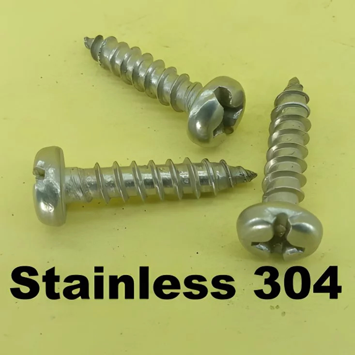 Ph #12x1 stainless 304 Tapping Screw Skrup Kepala Bulat PAB 5.5x25