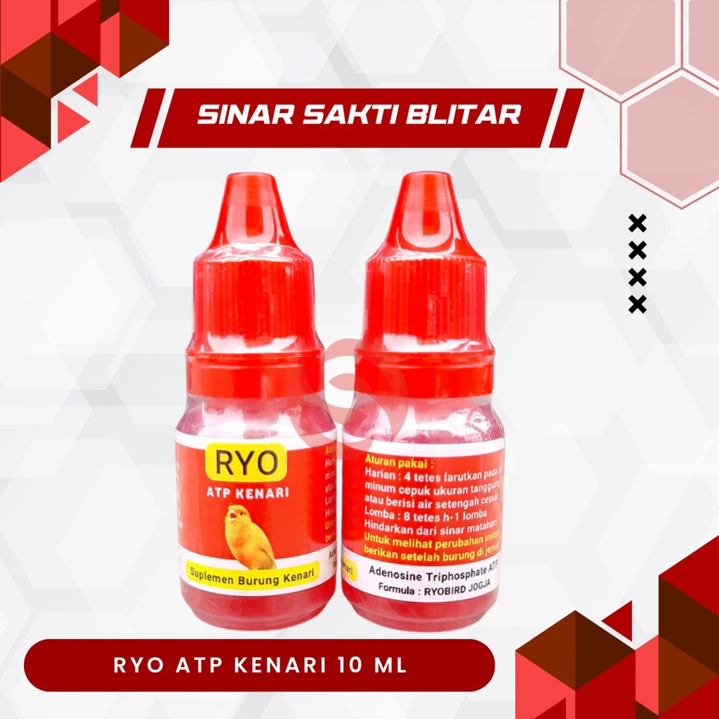 RYO ATP KENARI 10 ML | Suplemen ATP Vitamin Burung Kenari Finch Sanger Blacktroath