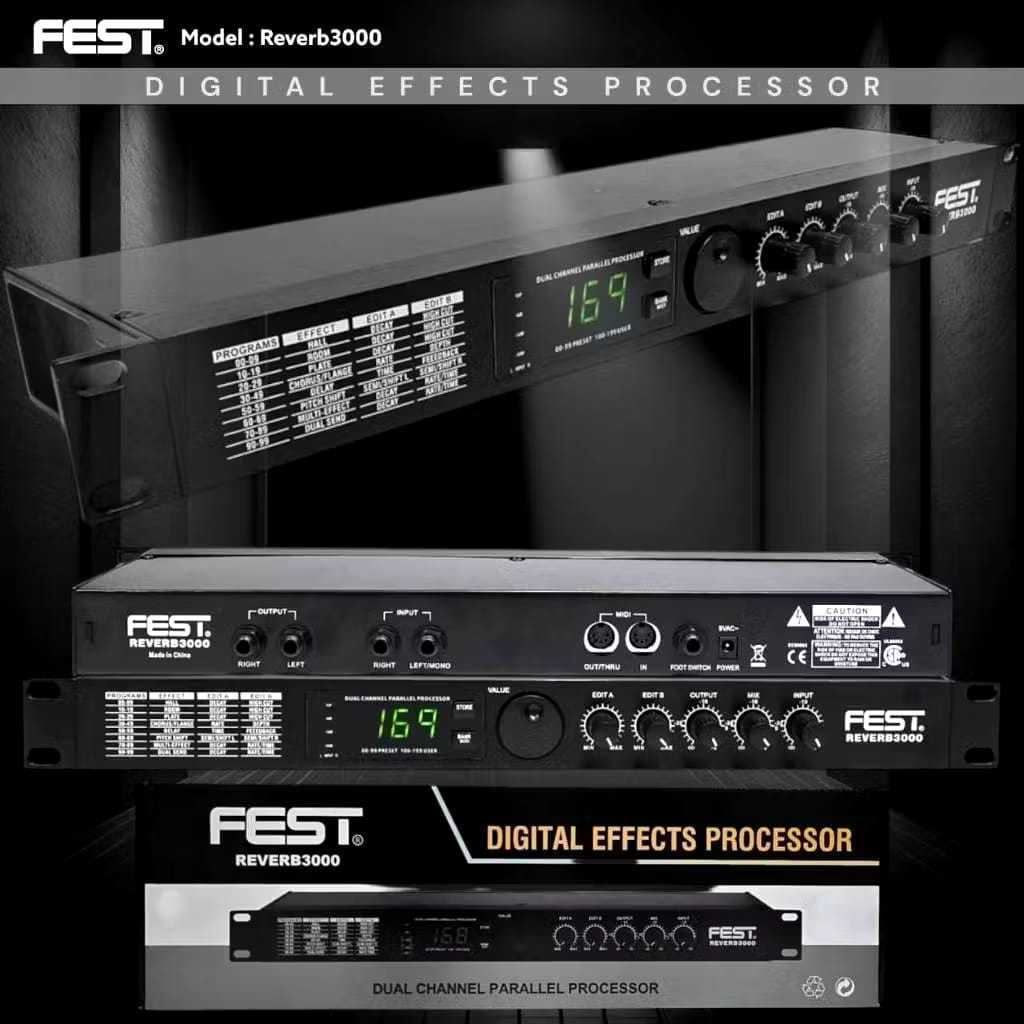 Effect Vokal Fest Reverb 3000 Reverb3000 Original