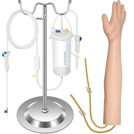 Set Manekin Lengan Infus Silikon Manekin Phantom Alat Peraga