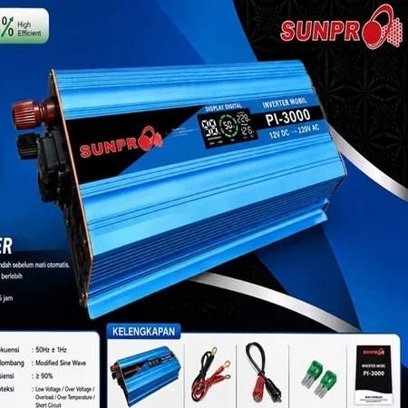 Sunpro Power Inverter Pi-3000 dengan Tampilan LED Modern untuk Kebutuhan Listrik Anda Solar Proyekto