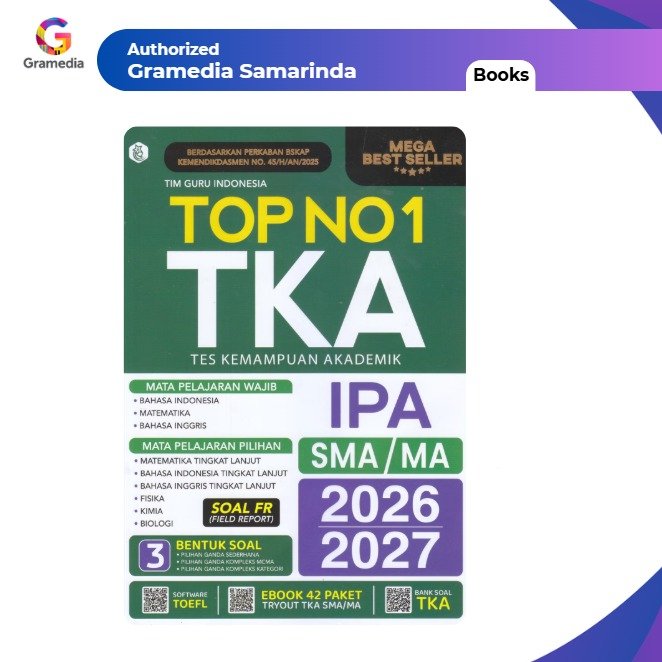 Gramedia Samarinda - Top No.1 TKA (Tes Kemampuan Akademik) SMA/MA IPA 2026/2027