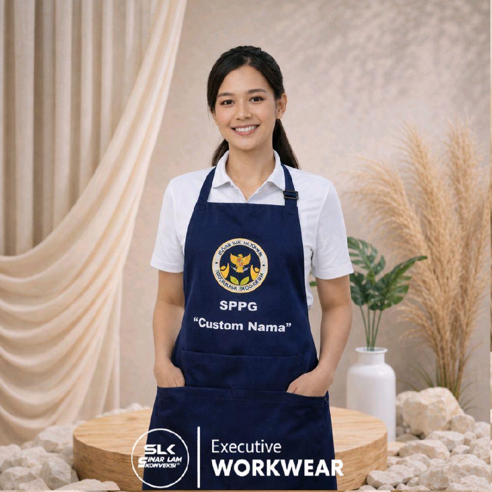 Celemek/Apron BGN-Badan Gizi Nasional SPPG- Celemek Dapur MBG