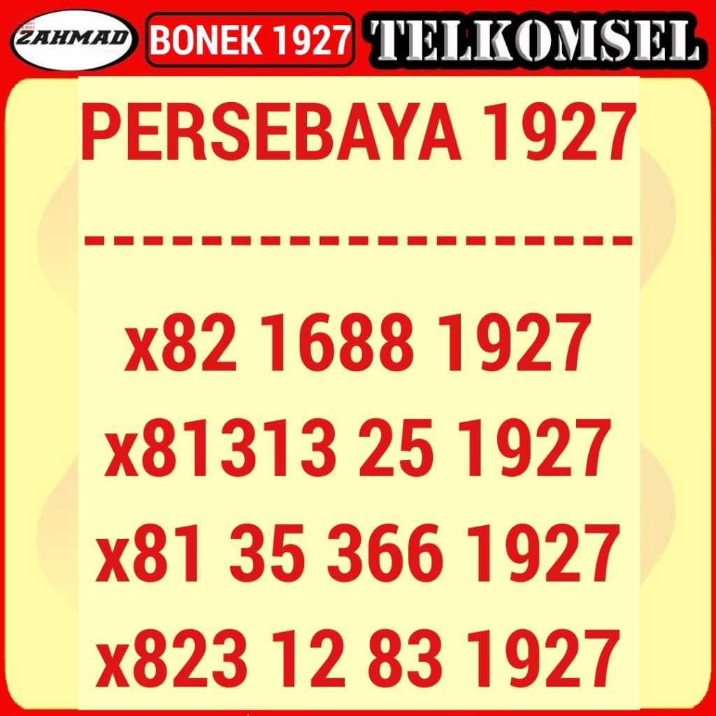 NOCAN 1927 Kartu perdana nomor cantik seri tahun Bonek Persebaya