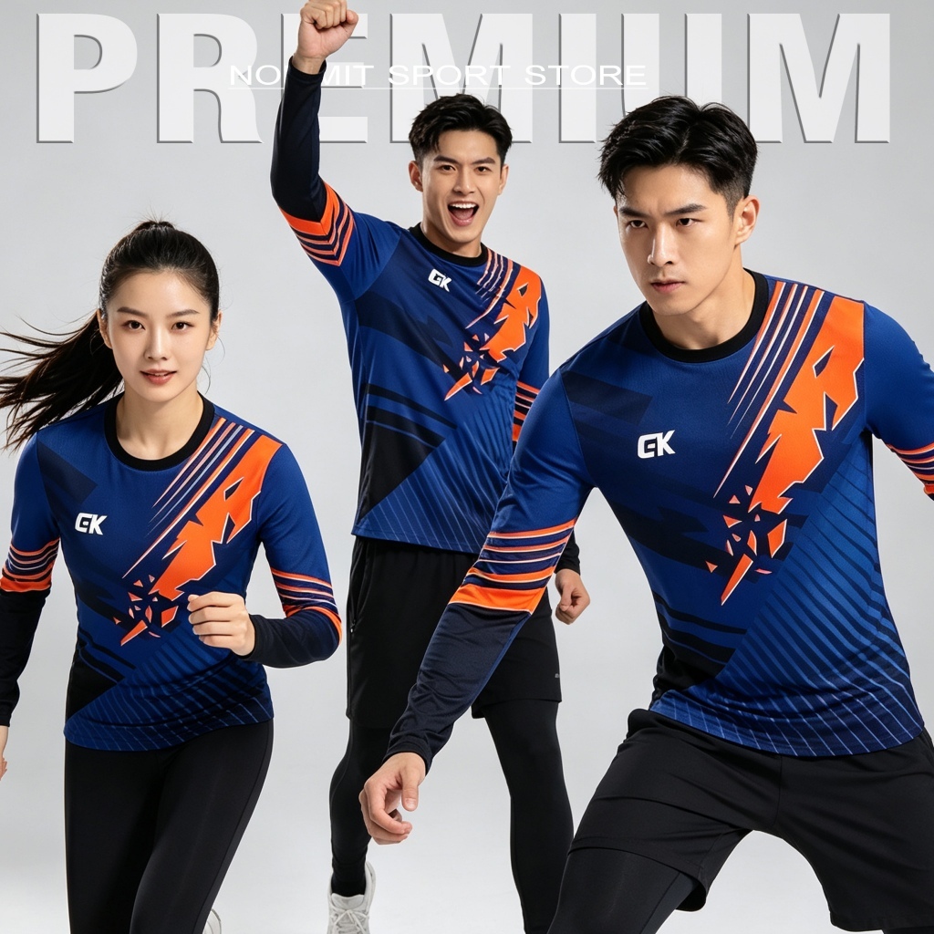 CGK SPORT KAOS OLAHRAGA LENGAN PANJANG BAJU LENGAN PANJANG KAOS LENGAN PANJANG JERSEY SEPEDA PANJANG