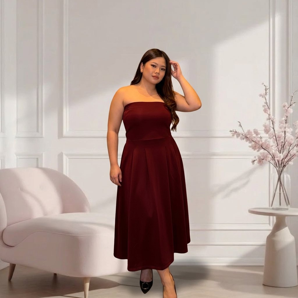 TrendyBoutique||Dress big size jumbo party dress||dress satin