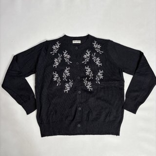 Delova Wardrobe - Cardigan Bordir Knit Atasan Motif Bahan Rajut Halus & Tebal premium - Outer Wanita Korean Style