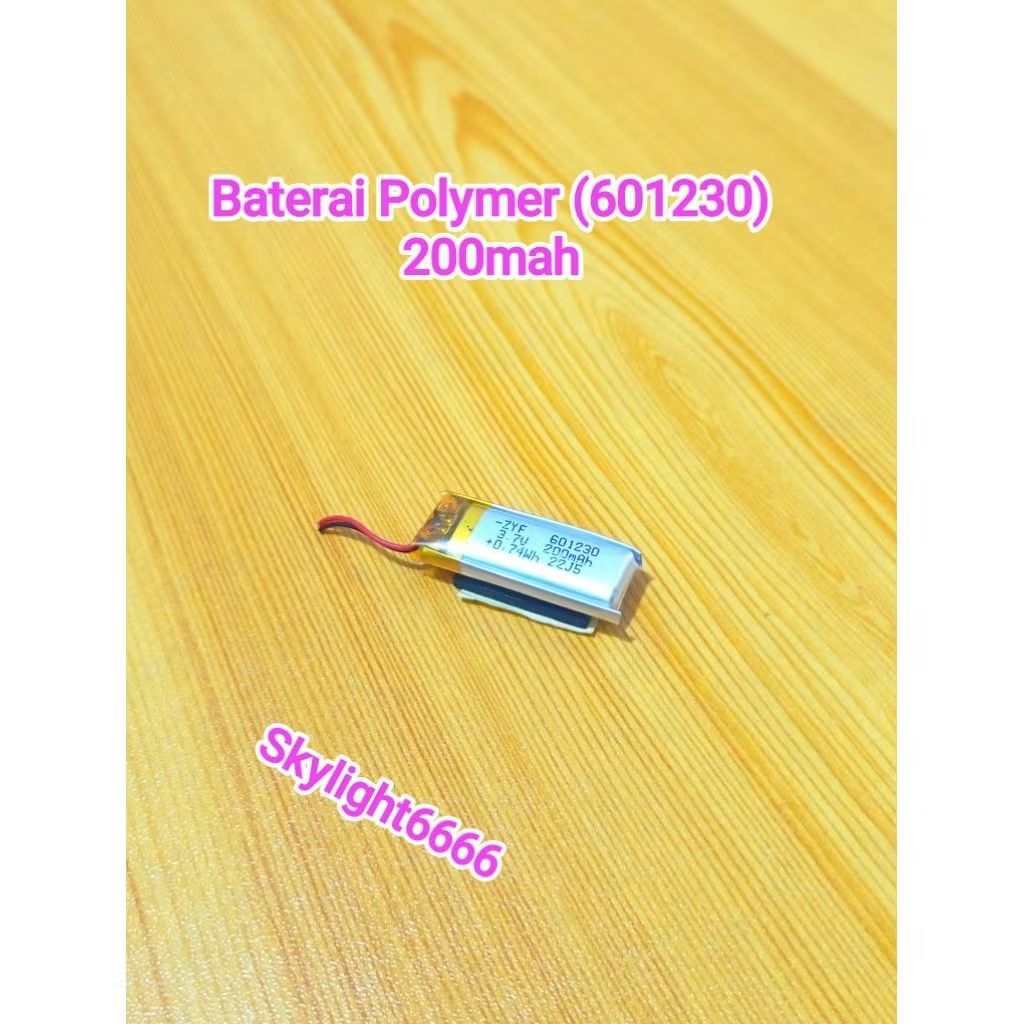 Baterai Polymer (601230) 200mah Copotan
