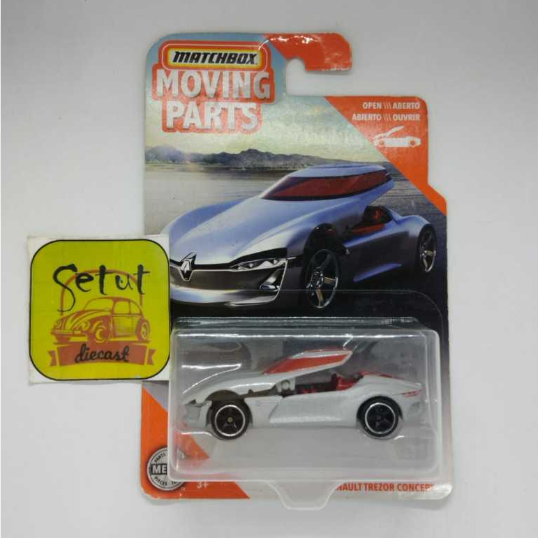 MATCHBOX MBX RENAULT TREZOR CONCEPT MOVING PART ABU GREY SILVER