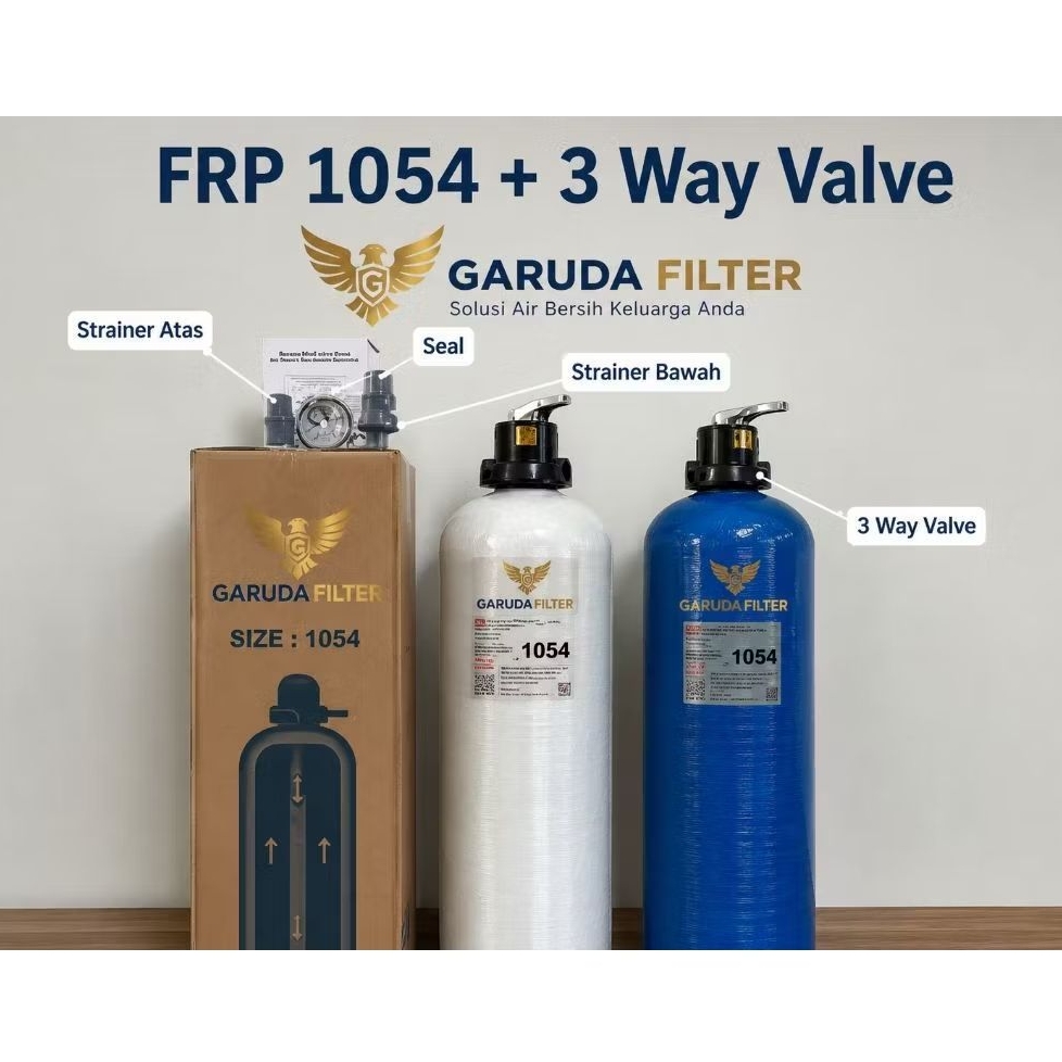 Tabung Frp 1054 Nanotec / Tabung Filter Air Nanotec 1054 / Tabung Media filter air / Natural,Biru