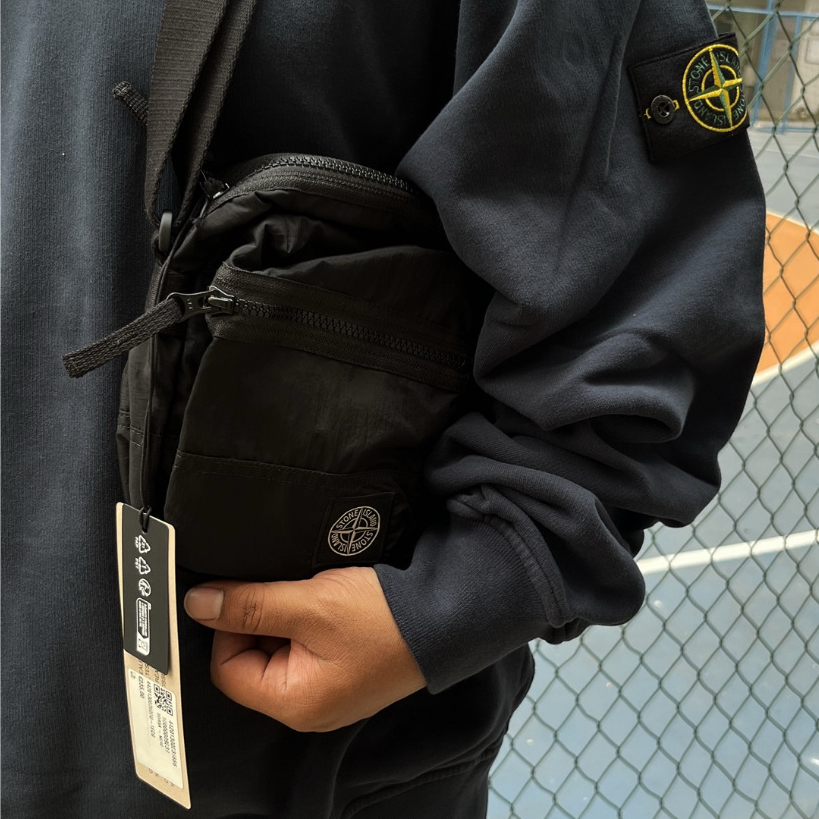 STONE ISLAND WAIST BAG NERO BLACK