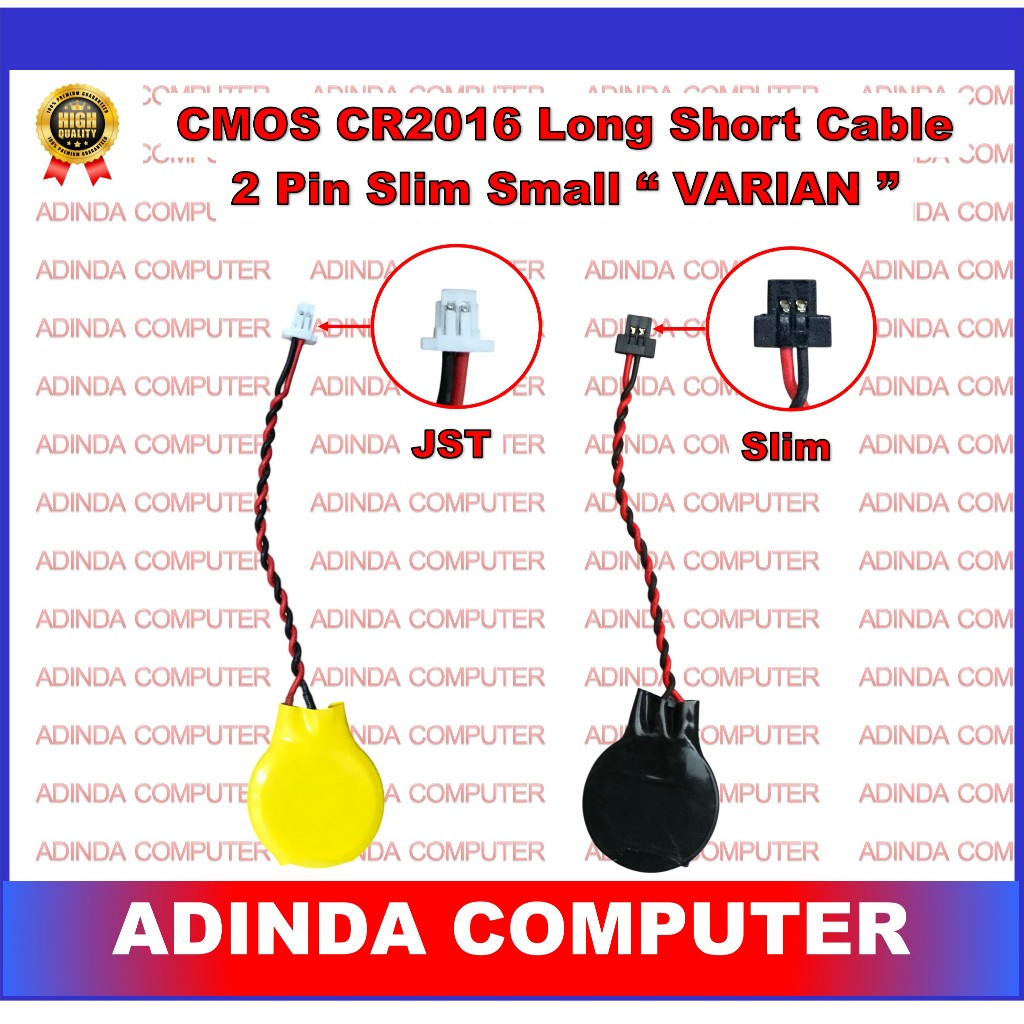 Baterai CMOS Laptop Baterai CMOS Laptop Baterai BIOS Laptop CR2016 2pin