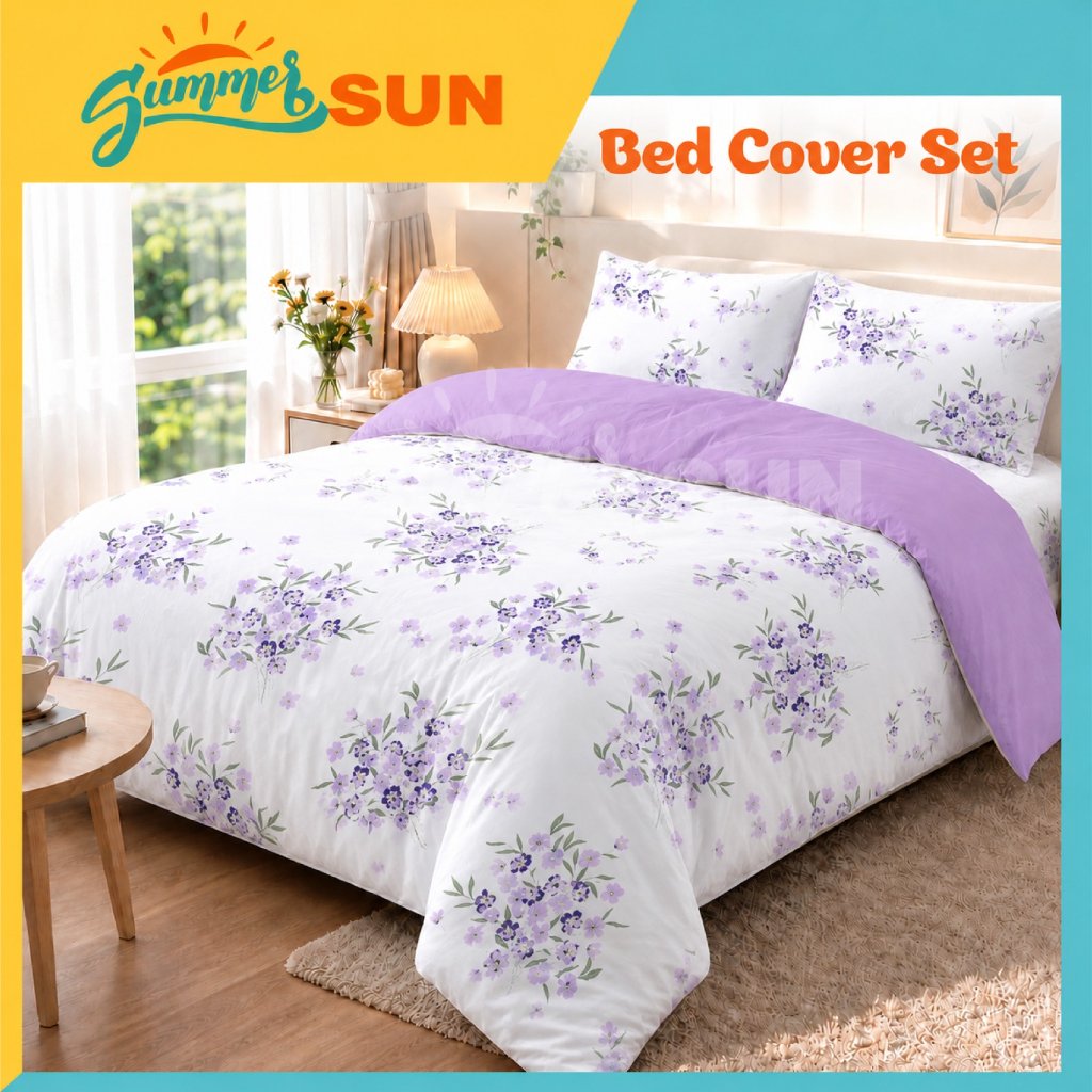 Bed Cover Set Felety Mix Lavender- Summersun09