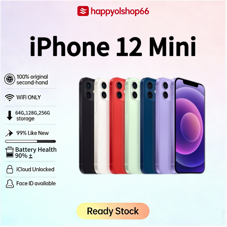 IPhone 12 Mini WIFI ONLY 64GB 128GB 256GB Bekas Second Original Mulus Fullset