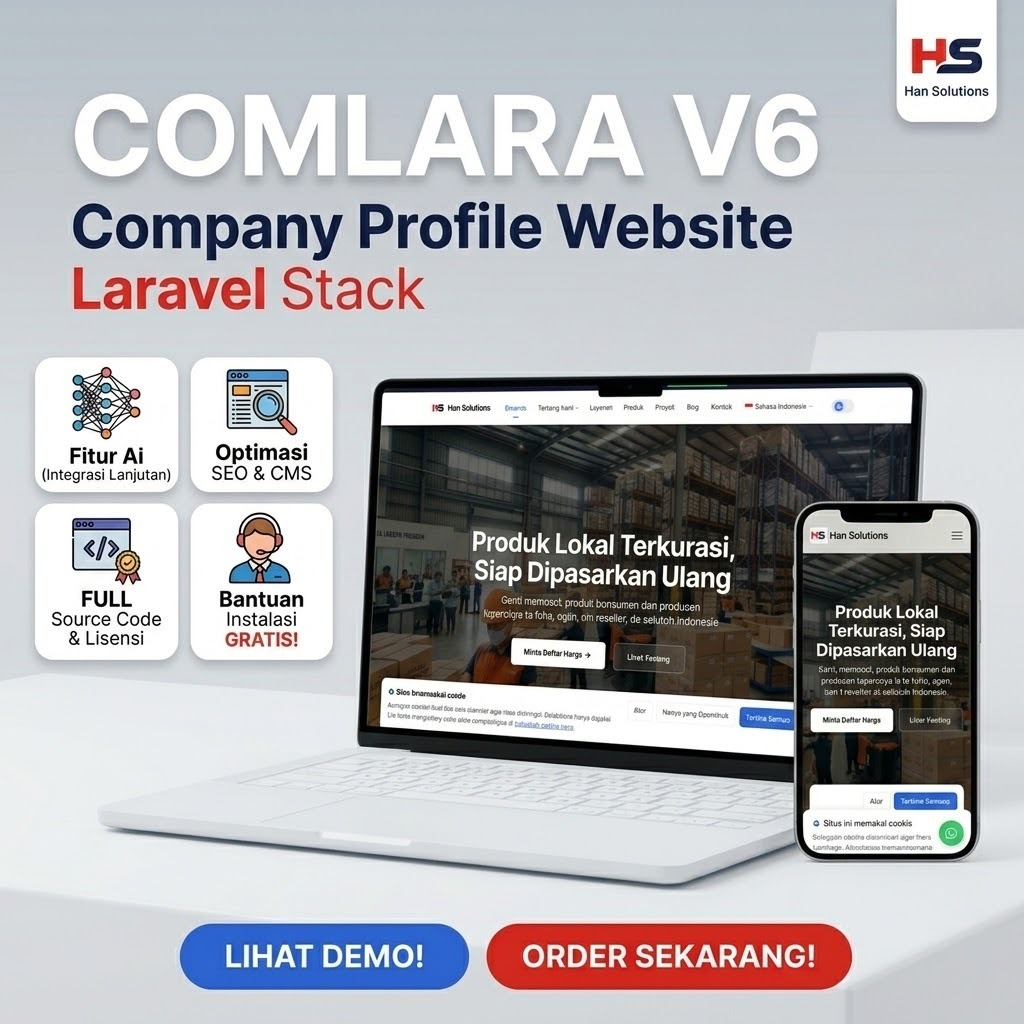 Source Code PLATINUM Website Company Profile V6 Siap Hosting 100%  CMS Laravel