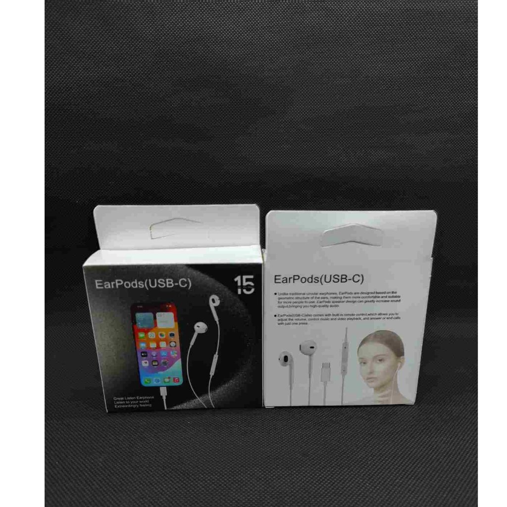 HEADSET / HANDSFREE IPHONE 15 PROMAX ORI PLUG TYPE C
