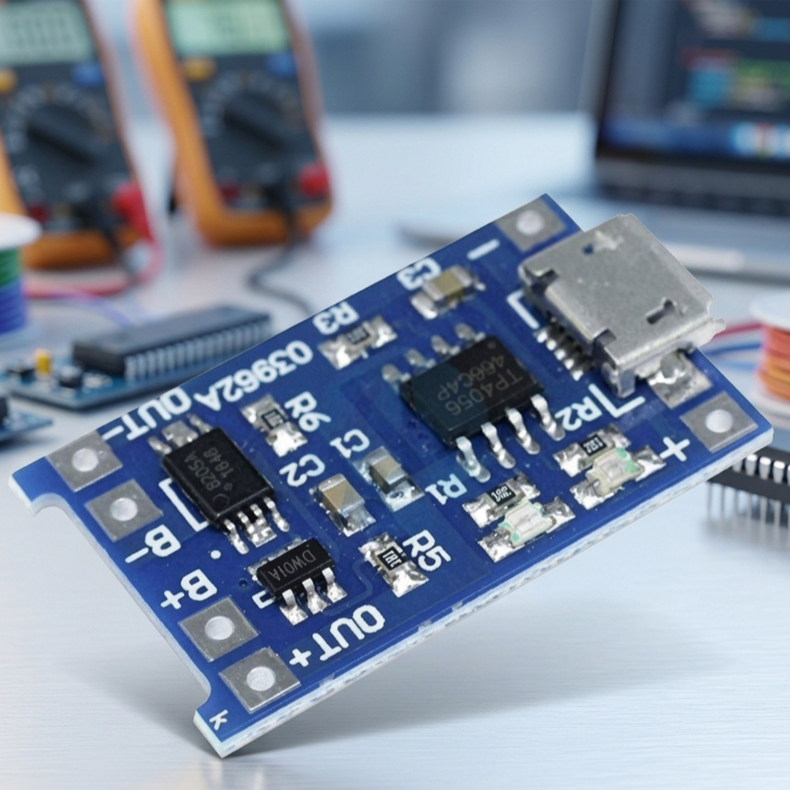 TP4056 Micro Usb Modul Charger Baterai Proteksi