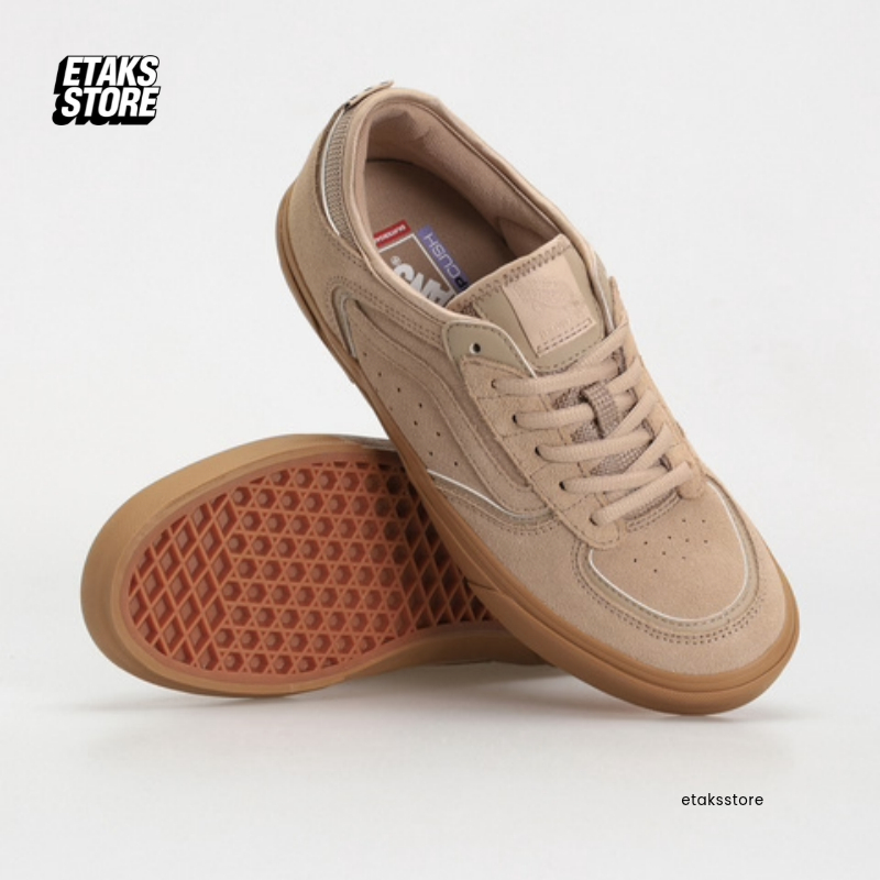 Sepatu Vans Skate Rowley Suede Tan Gum | Skateboard Shoes | Navya GMG | Original Resmi