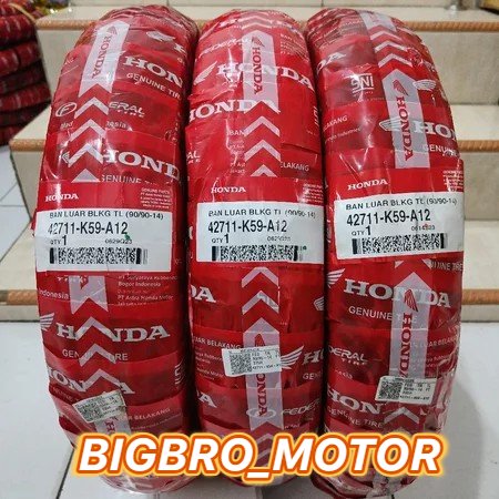 BAN HONDA 90/90-14 TUBELESS FEDERAL FT 235 BELAKANG AHM + pentil