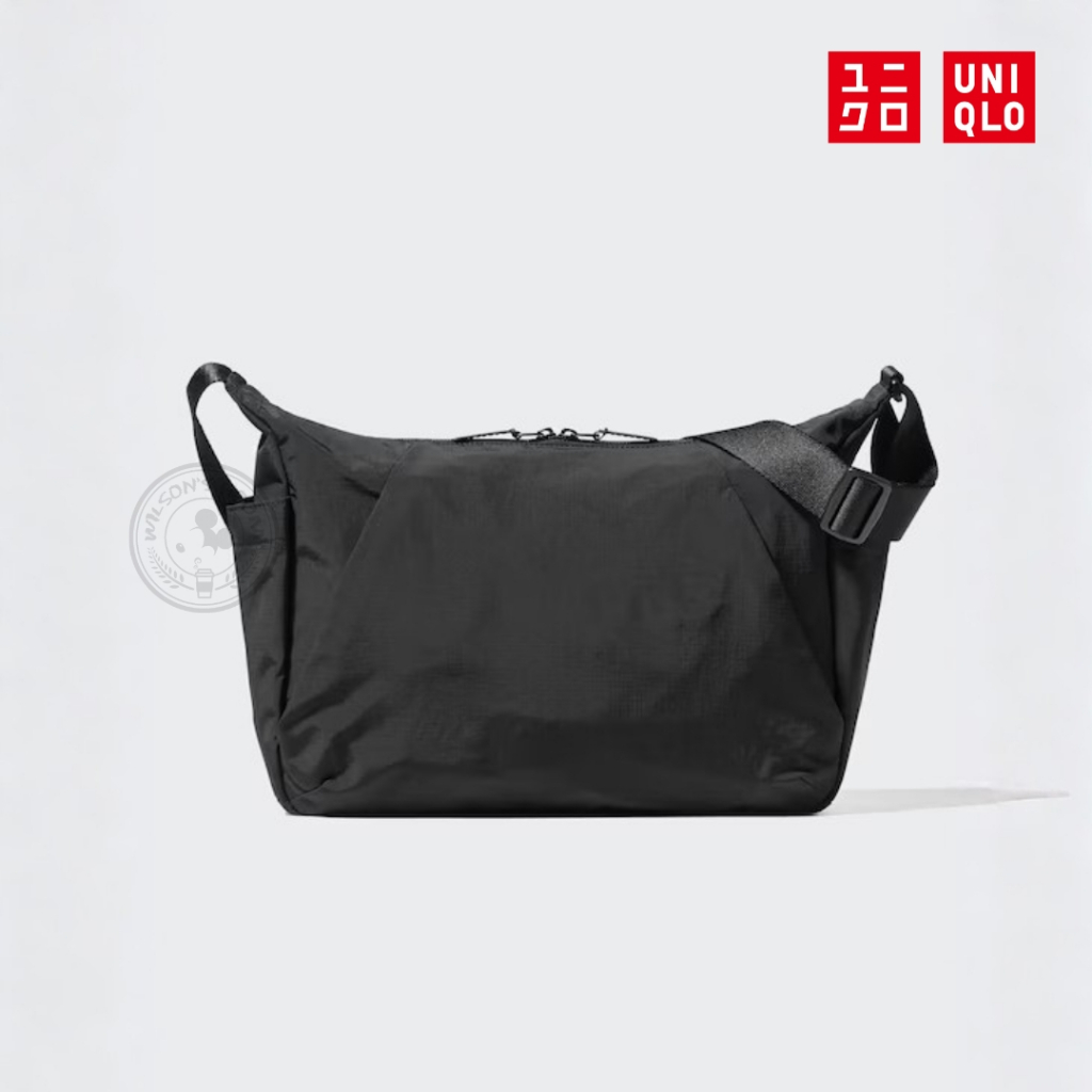 [ORIGINAL] UNIQLO Shoulder Bag Utility BLACK Tas Bahu Utilitas Laptop Selempang Hitam Fashion Unisex