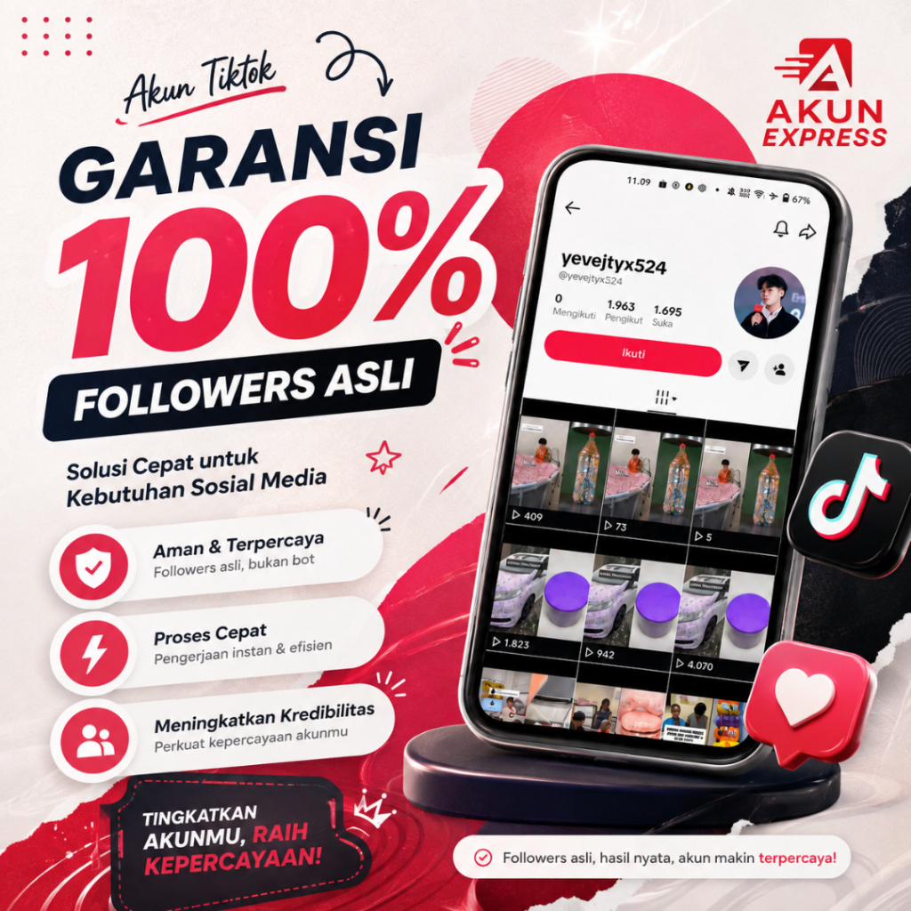 AKUN TIK TOK FOLLOWERS 1K BISA AFFILIATE DAN LIVE | AKUN TIK TOK BERGARANSI | AKUN AFFILIATE LIVE