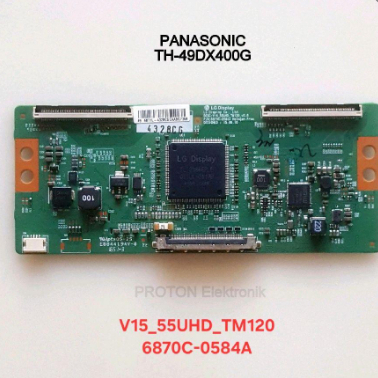 Tikon layar Smart LED TV 43" 49" 55" LG Display V16 55UHD TM120 v0.6 6870C-0584A Halogen Free LCD pa