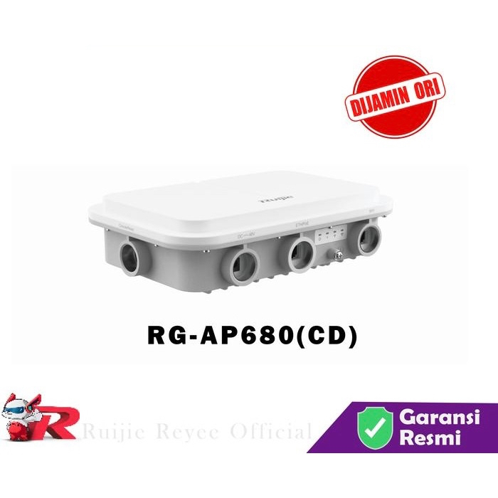 Ruijie RG-AP680(CD), Wi-Fi 6 Dual Radio 2.402 Gbps Outdoor High Power Wireless AP