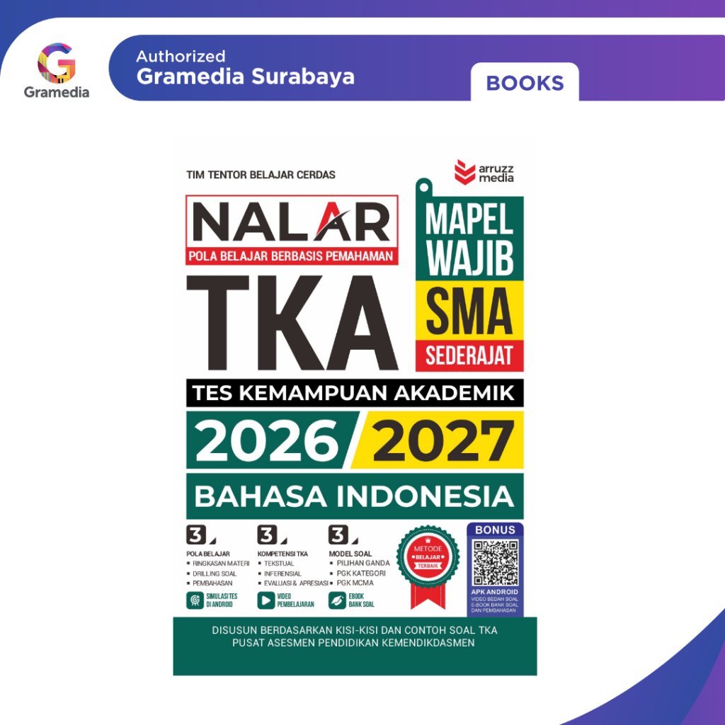 Gramedia Surabaya - Nalar TKA Bahasa Indonesia SMA 2026/2027