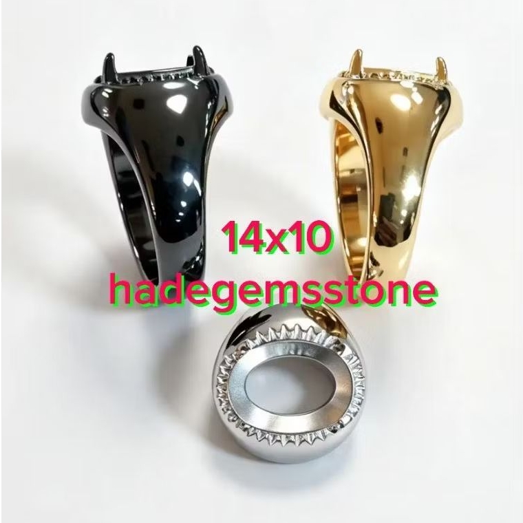 ring emban titanium super 14x10 model gigi polos