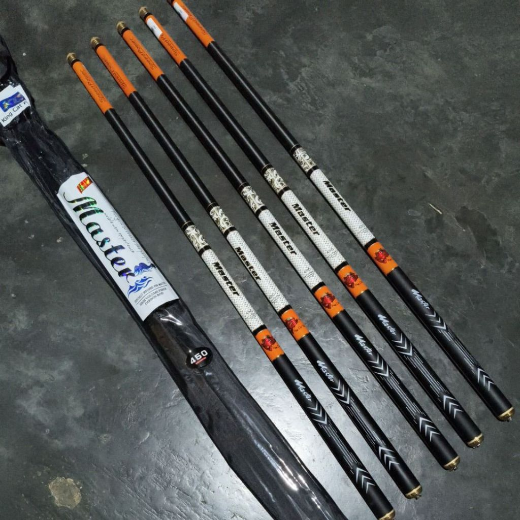 Tegek King Catfish Master 360 450 540 Bahan Carbon Ringan Kuat