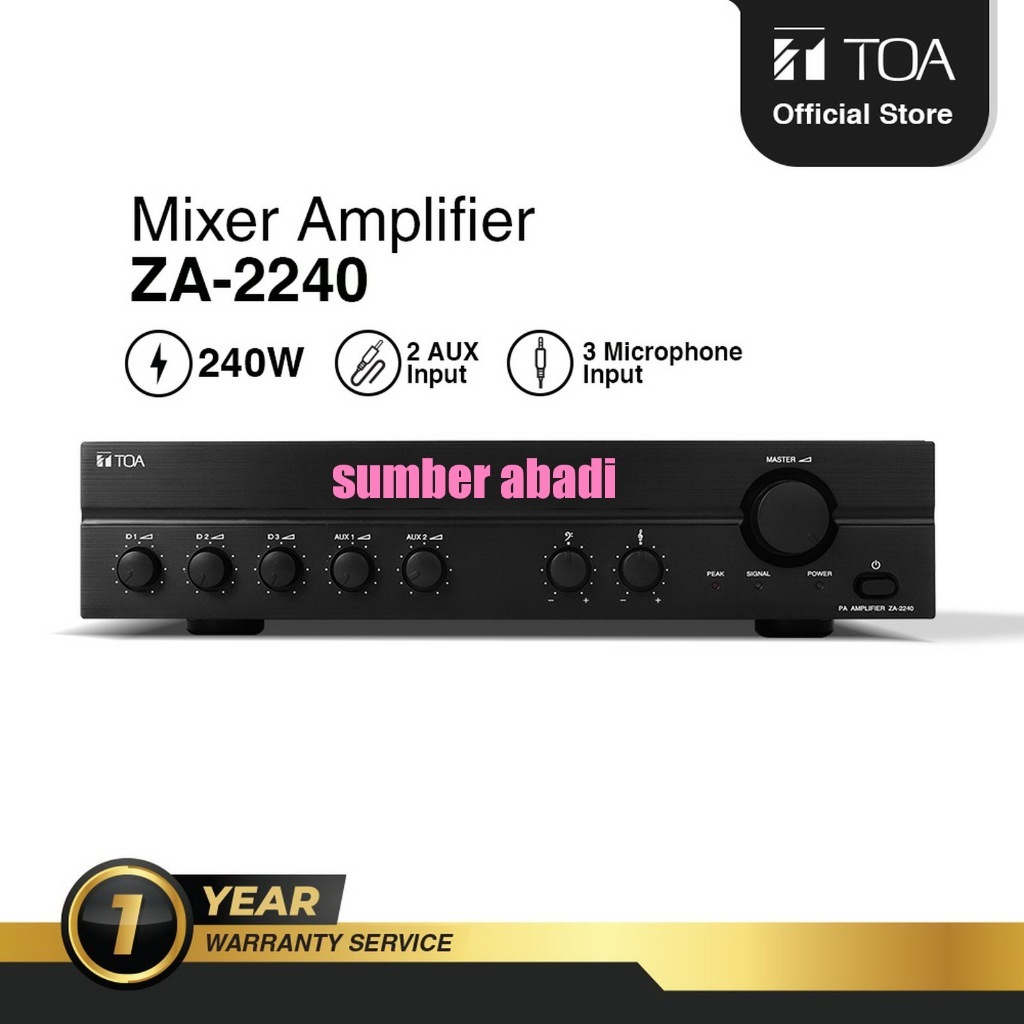 Ampli TOA ZA 2240 Power Amplifier 240 W Toa ZA2240