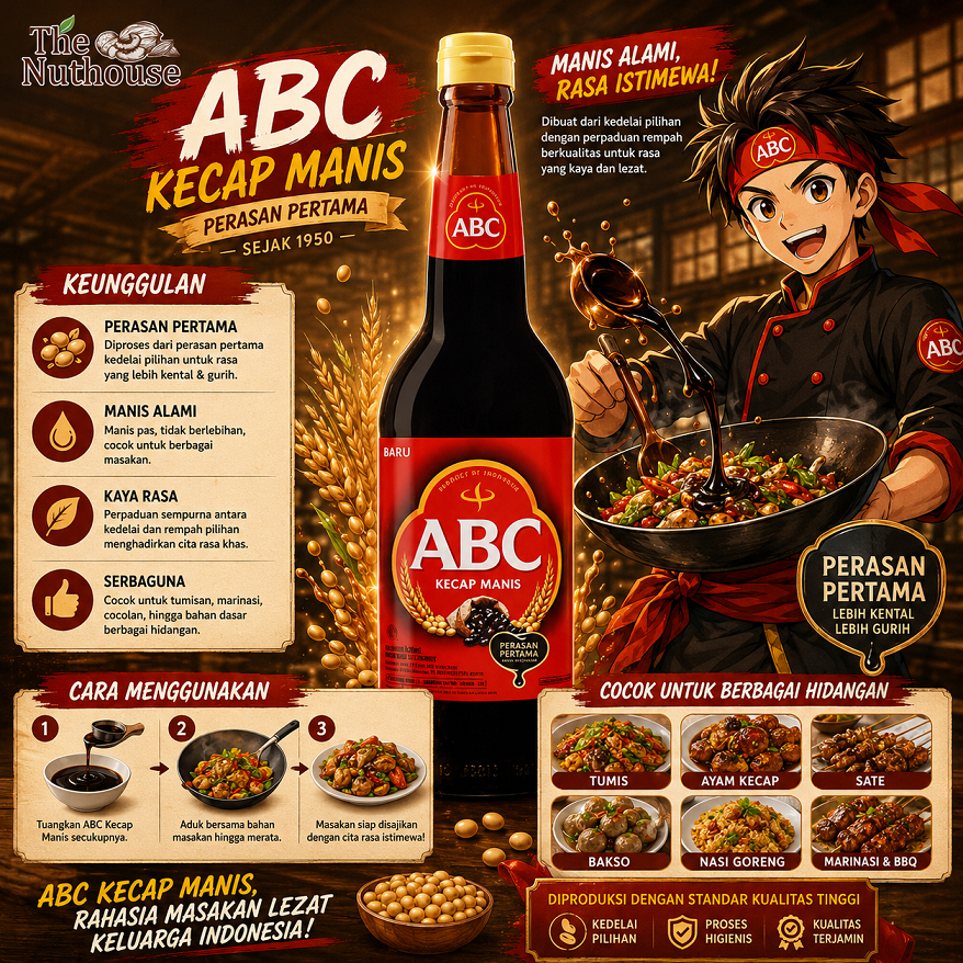 ABC Kecap MANIS Botol Besar 620ml