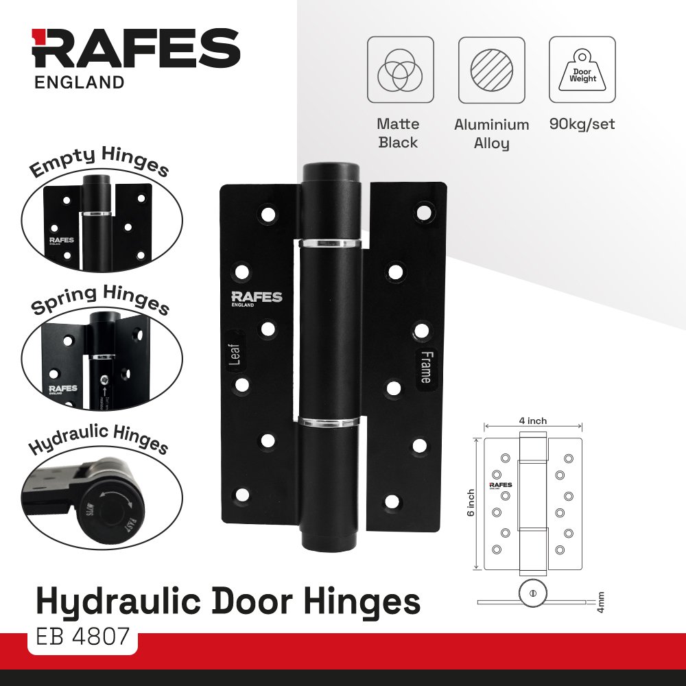 RAFES Engsel dengan Penutup Pintu Otomatis - Engsel Door Closer atau Hydraulic Sistem Alumunium Allo