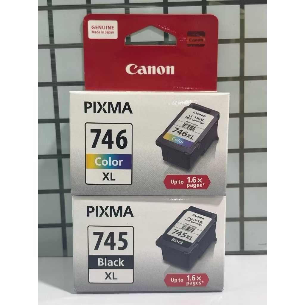Canon 745XL & 746XL Black Color Cartridge Tinta Hitam Warna Extra Large