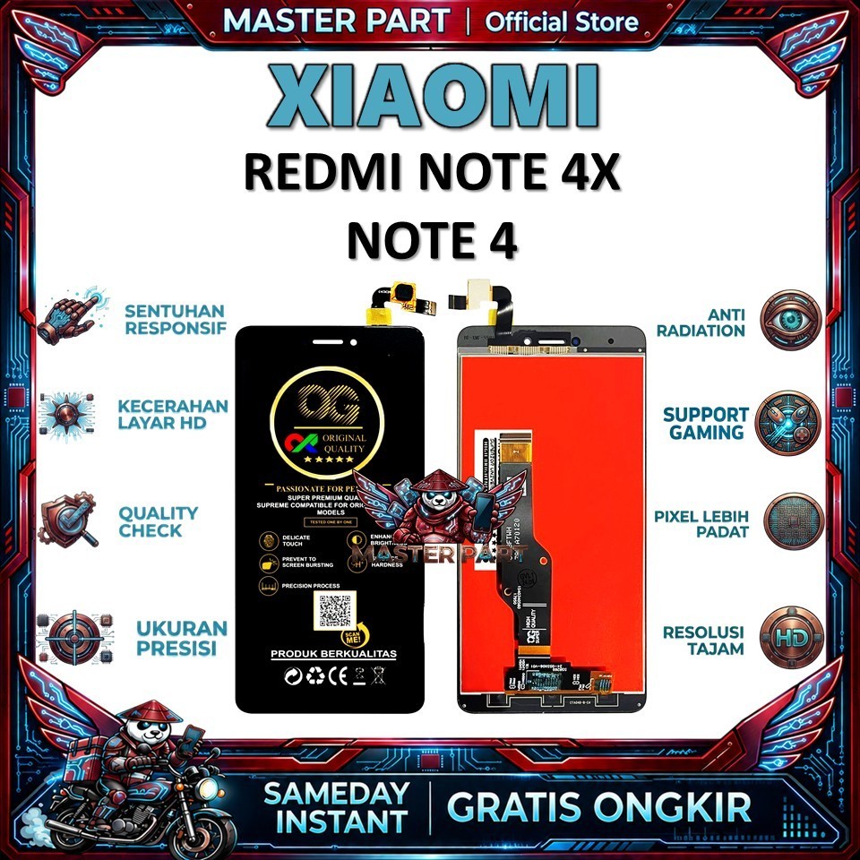 LCD TOUCHSCREEN XIAOMI REDMI NOTE 4X / NOTE 4 ORI