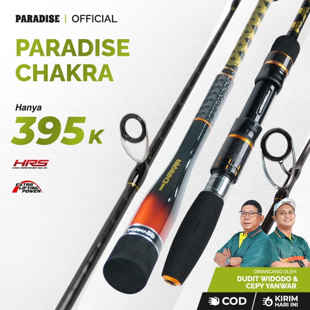 Joran Pancing Paradise Chakra Jigging - HRS Carbon Solid Extra Lifting Power Butt Joint PE2-6 - Panc
