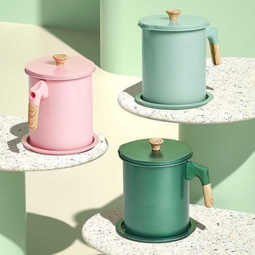 Oil Pot (Tempat Minyak) PINK TOSCA PUTIH Aesthetic