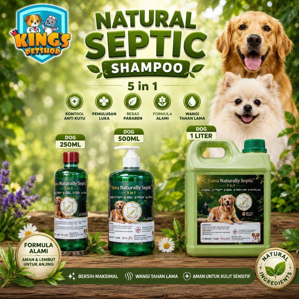 NATURAL SEPTIC SHAMPOO| SHAMPOO ANJING