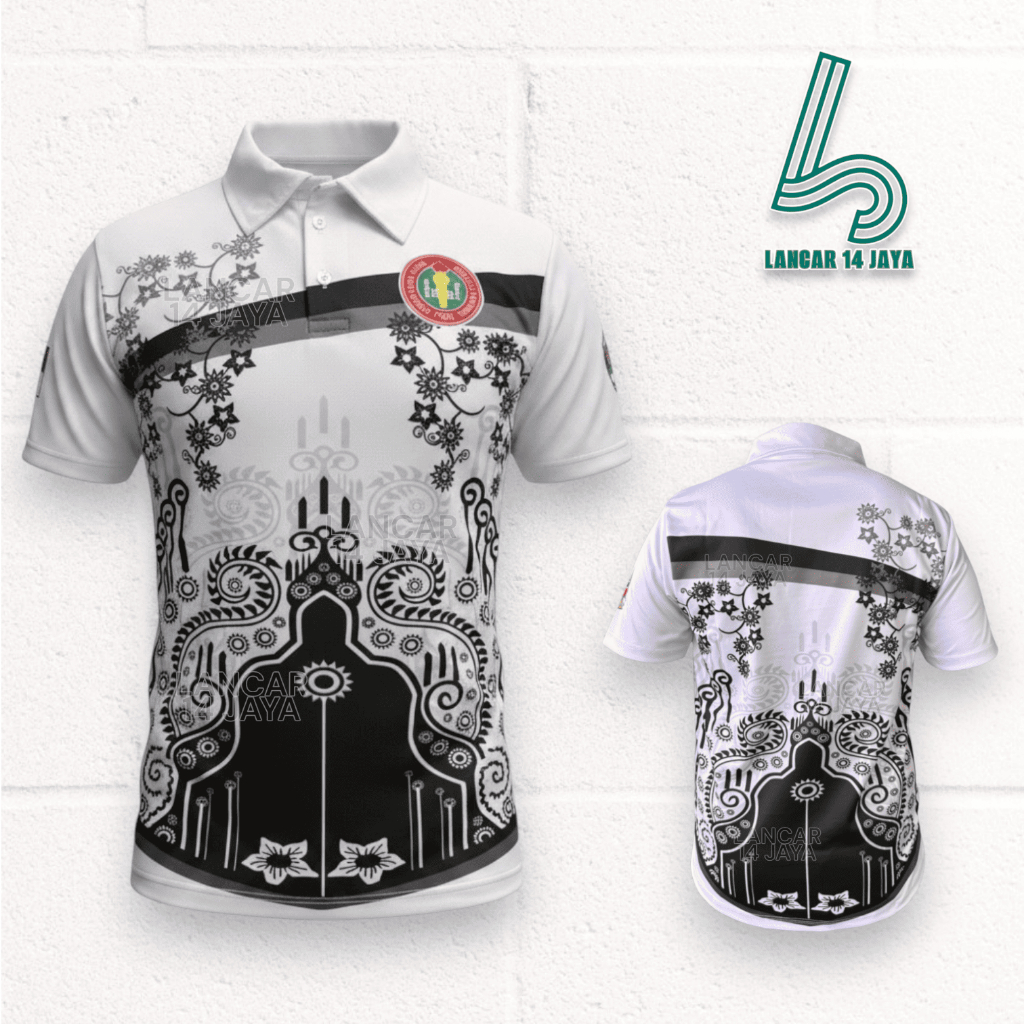 Kaos Jersey Batik PGRI / Jersey PGRI Berkerah / Polo PGRI Printing