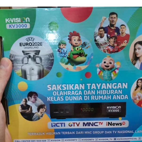 Receiver Parabole KVISION - KV 3000 MNC GROUP - RCTI MNC GTV
