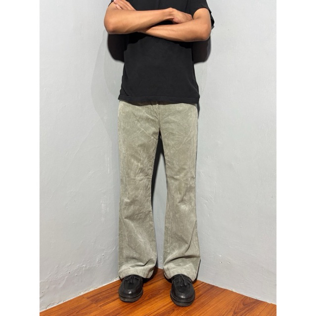 Sheesmiss Bootcut Corduroy Pants Sage Vintage