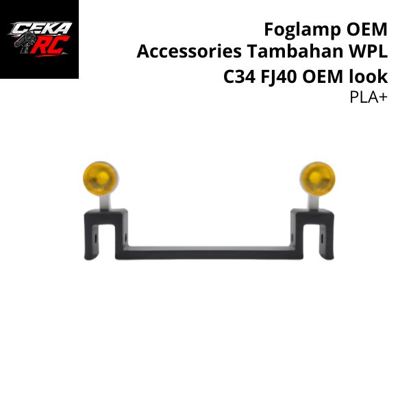 Foglamp OEM Pelengkap WPL C34 Landcruiser FJ40 Aksesoris RC