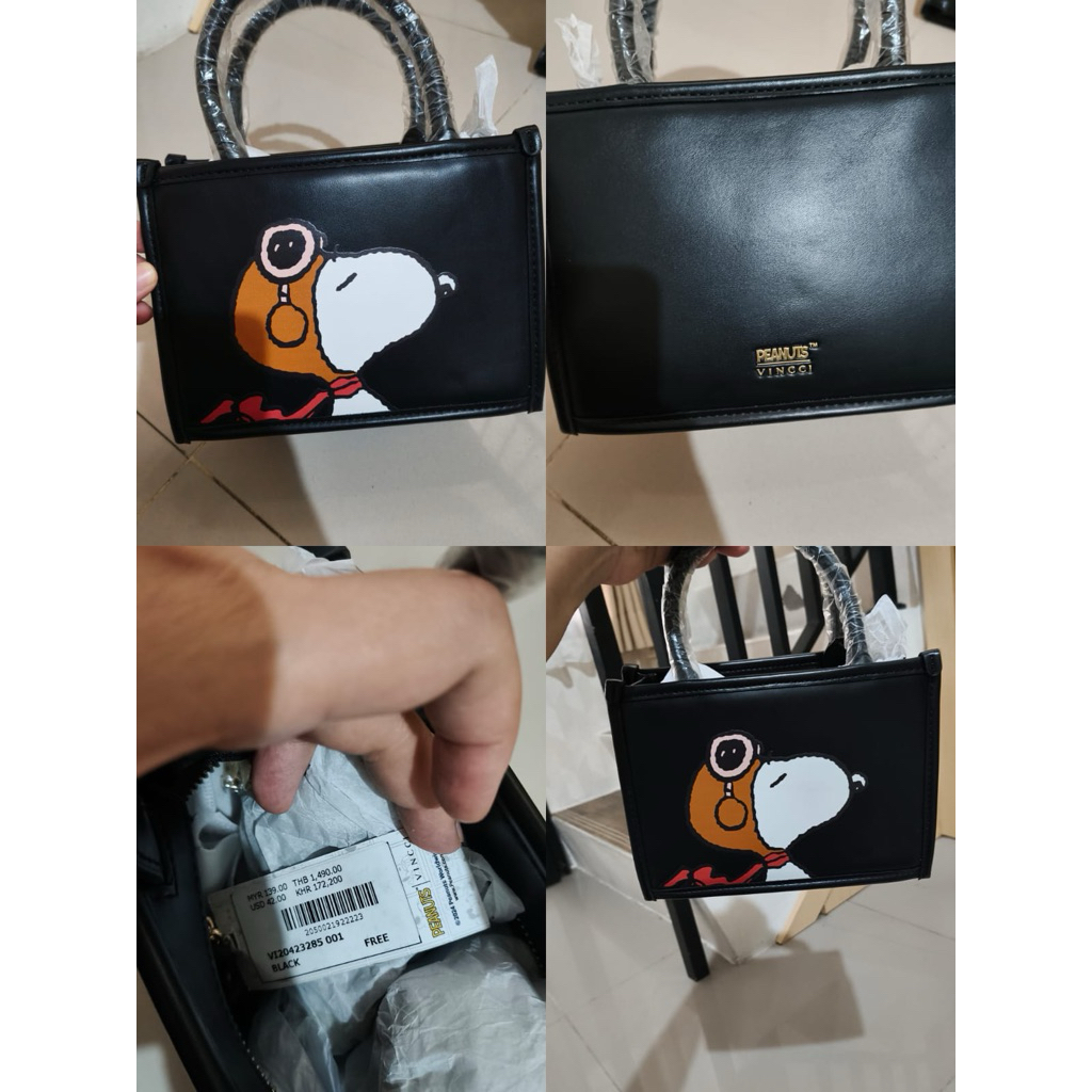 Preloved Tas  Vinci (VNC) x Peanuts mini