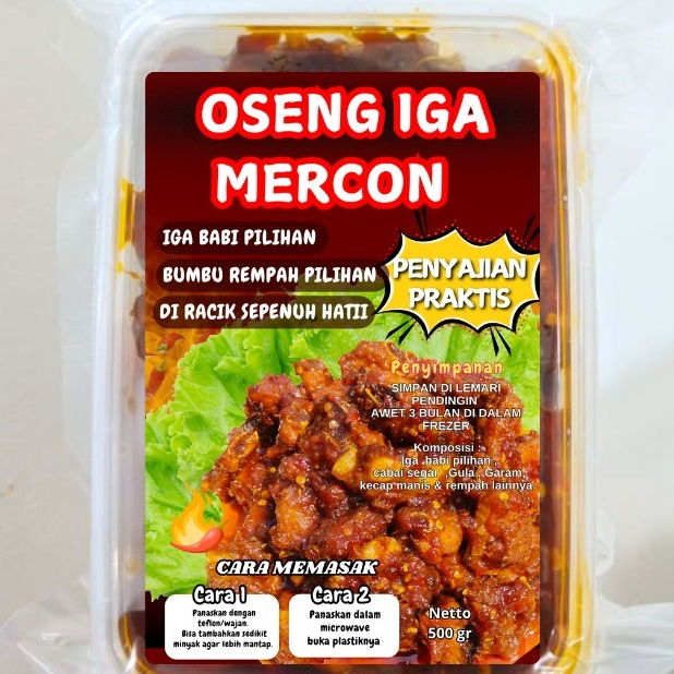Oseng Iga Babi Mercon