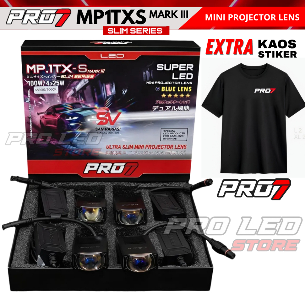 [GRATIS KAOS] MINI PROJECTOR PRO7 MP 1TX SLIM MP1TXS MP.1TX-S MP 1TX -S SLIM SERIES MK MARK III MARK